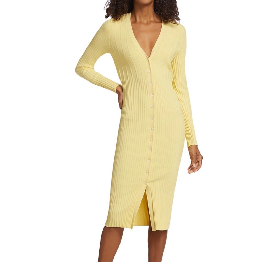 NWOT Frame yellow sweater dress